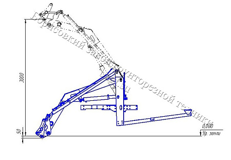 Фронтальный погрузчик ПТМ - 0,75 к трактору МТЗ 921.3